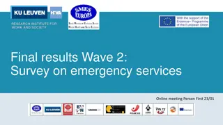 Analysis of Emergency Services Survey Results and Organizational Profiles