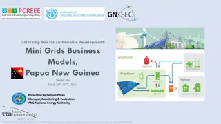 Unlocking Mini Grids for Sustainable Development in Papua New Guinea: Business Models & Challenges