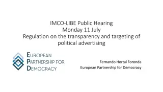 Regulation on Transparency and Targeting of Political Advertising: Insights and Risks