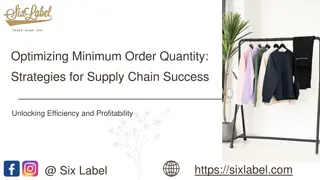 Optimizing Minimum Order Quantity Strategies for Supply Chain Success