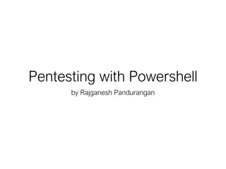 Pentesting with PowerShell by Rajganesh Pandurangan