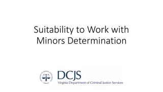Suitability Determination for Working with Minors in Grant Conditions