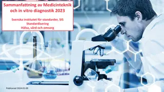 Summary of Standards in Medical Technology and In Vitro Diagnostics 2023 by SIS