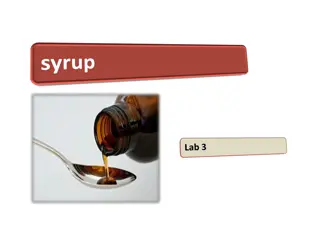 Understanding Syrups: Types, Formulations, and Storage Considerations