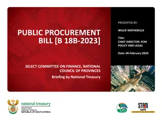 National Procurement Bill Overview