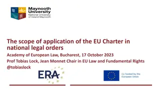 The scope of application of the EU Charter in national legal orders