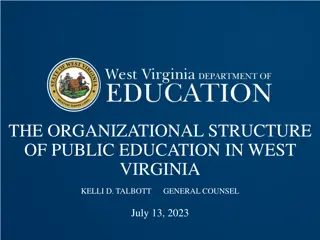 The Organizational Structure of Public Education in West Virginia