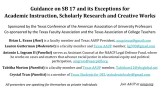 Academic Freedom and SB 17: Guidance for Texas Educational Professionals