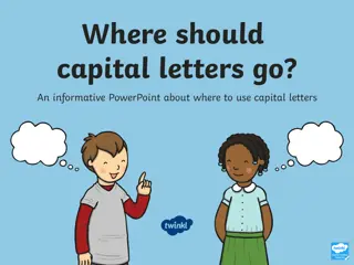 Proper Use of Capital Letters in Writing