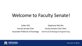 Faculty Senate Updates and Announcements