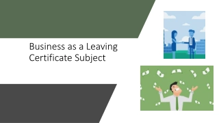 Business as a Leaving Certificate Subject