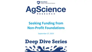 Navigating Foundation Funding Opportunities with Penn State's Office of Foundation Relations