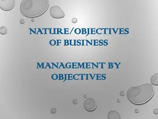The Nature and Importance of Business Management