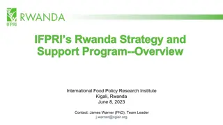 International Food Policy Research Institute's Rwanda Strategy and Support Program Overview