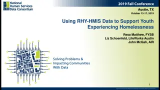 Supporting Youth Experiencing Homelessness Through RHY-HMIS Data