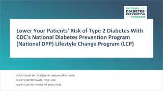 Lower Your Patients' Risk of Type 2 Diabetes with CDC's National DPP Lifestyle Change Program