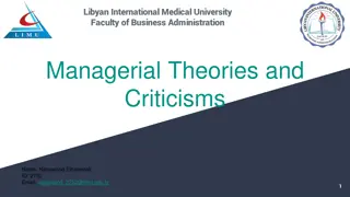 Managerial Theories and Criticisms