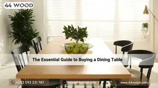 The Essential Guide to Buying a Dining Table