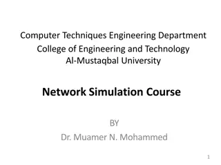 Network Simulation Course on Variable Length Subnet Masks (VLSM) at Al-Mustaqbal University