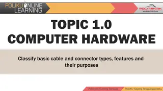 Understanding Basic Computer Hardware: Cable and Connector Types