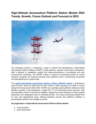 High-Altitude Aeronautical Platform Station Market Trends 2023-2033