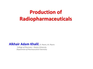Production of Radiopharmaceuticals