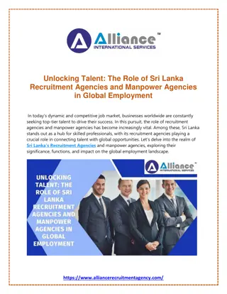 Unlocking Talent The Role of Sri Lanka Recruitment Agencies and Manpower Agencies in Global Employment
