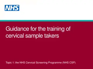 Overview of the NHS Cervical Screening Programme