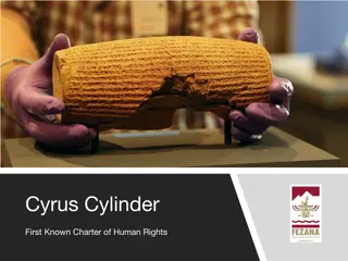 The Legacy of the Cyrus Cylinder: First Charter of Human Rights