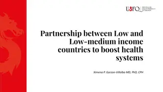Partnership between Low and Low-medium income countries to boost health.  systems