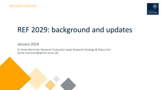Research Services REF 2029: Updates and Rationale