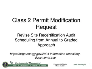 Class 2 Permit Modification  Request