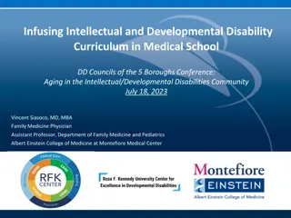 Infusing Intellectual and Developmental Disability  Curriculum in Medical School
