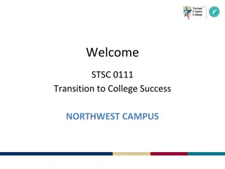 Transition to College Success at Northwest Campus