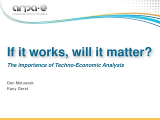 Decoding the Impact: Techno-Economic Analysis Unveiled