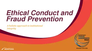 Understanding Ethical Conduct and Fraud Prevention in Institutions