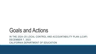 2024-25 LCAP Goals and Actions Overview: Enhancing Educational Accountability