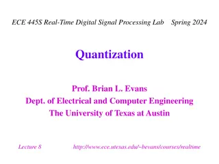 Real-Time Digital Signal Processing Lab: Quantization and Resolution Overview