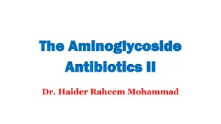 Understanding Aminoglycoside Antibiotics and Dosing Strategies
