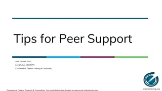 Tips for Peer Support