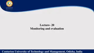 Importance of Monitoring and Evaluation in Extension Activities at Centurion University, Odisha, India