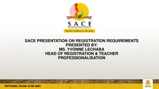 SACE Presentation on Registration Requirements