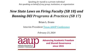 Advocate for Academic Freedom and Faculty Rights in Texas Higher Education