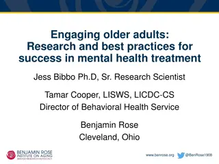Engaging Older Adults: Best Practices in Mental Health Treatment