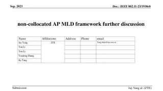 Future of FTTR Products: Non-Collocated AP MLD Framework