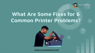 What Are Some Fixes for 6 Common Printer Problems?