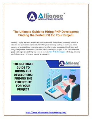 The Ultimate Guide to Hiring PHP Developers Finding the Perfect Fit for Your Project