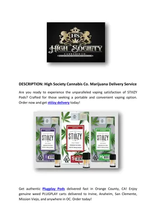 High Society Cannabis Co. Marijuana Delivery Service