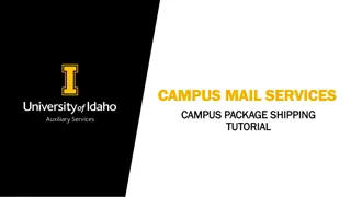 Campus Mail Services Package Shipping Tutorial