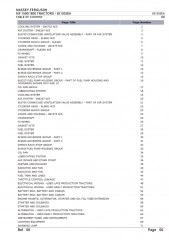 Massey Ferguson MF 1500 Tractor Service Parts Catalogue Manual